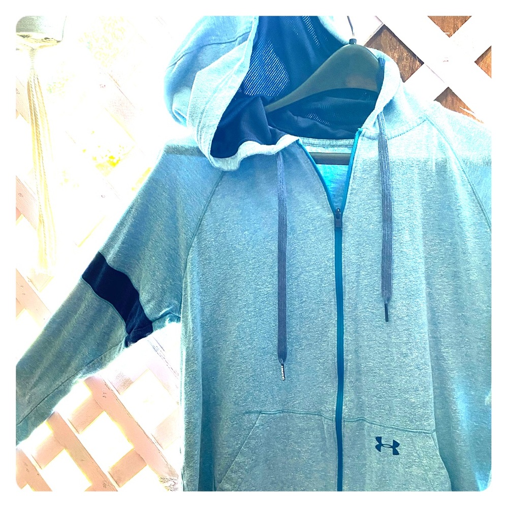 Under Armour Light Blue Jacket with Hood